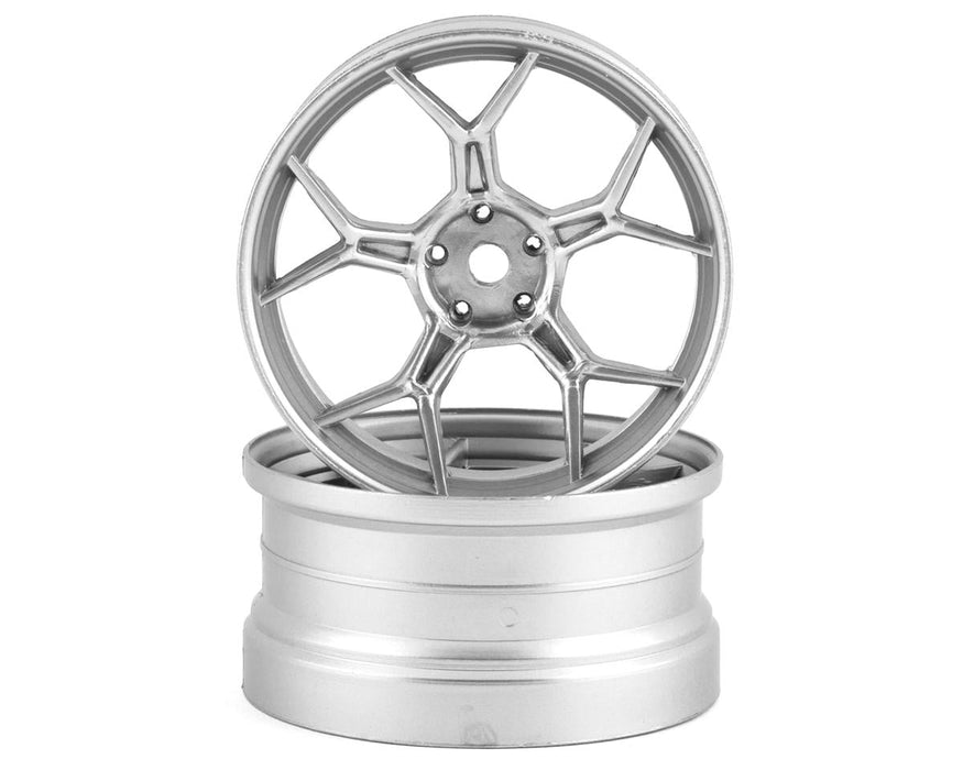 DS Racing Feathery Split Spoke Drift Wheels (Chrome) (2) (6mm Offset)