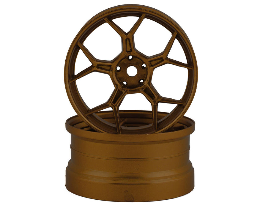 DS Racing Feathery Split Spoke Drift Wheels (Bronze) (2) (6mm Offset)