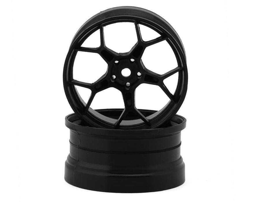 DS Racing Feathery Split Spoke Drift Wheels (Black) (2)
