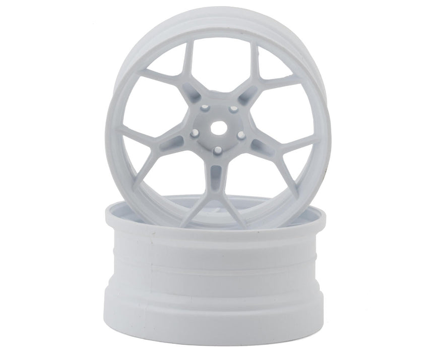 DS Racing Feathery Split Spoke Drift Wheels (White) (2)