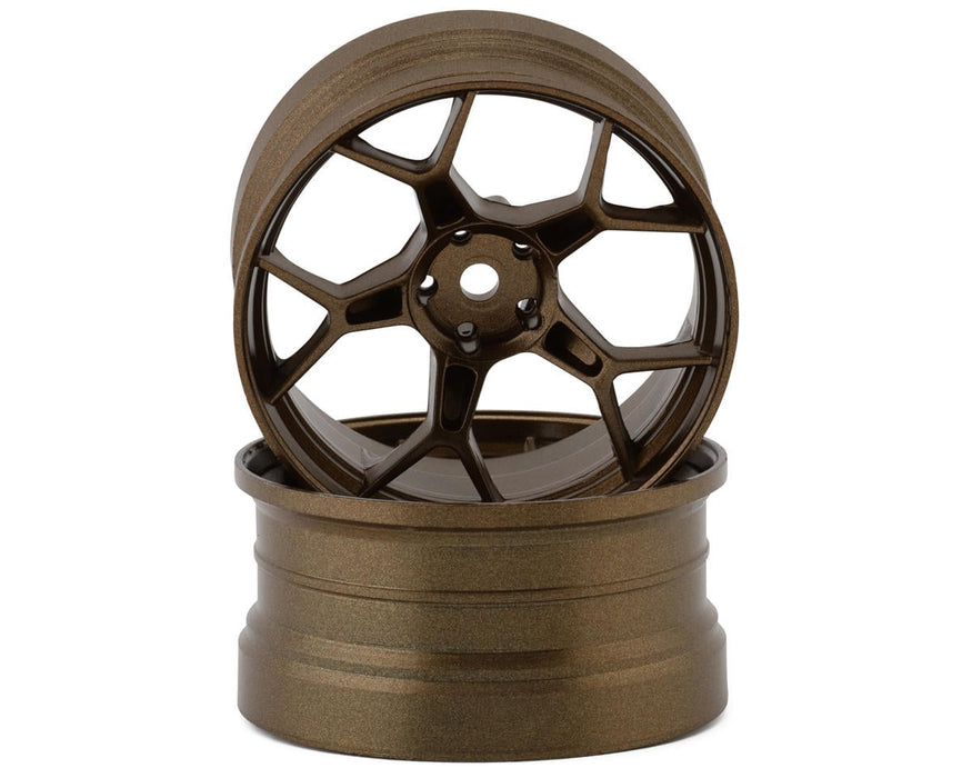 DS Racing Feathery Split Spoke Drift Wheels (Bronze) (2) (8mm Offset)