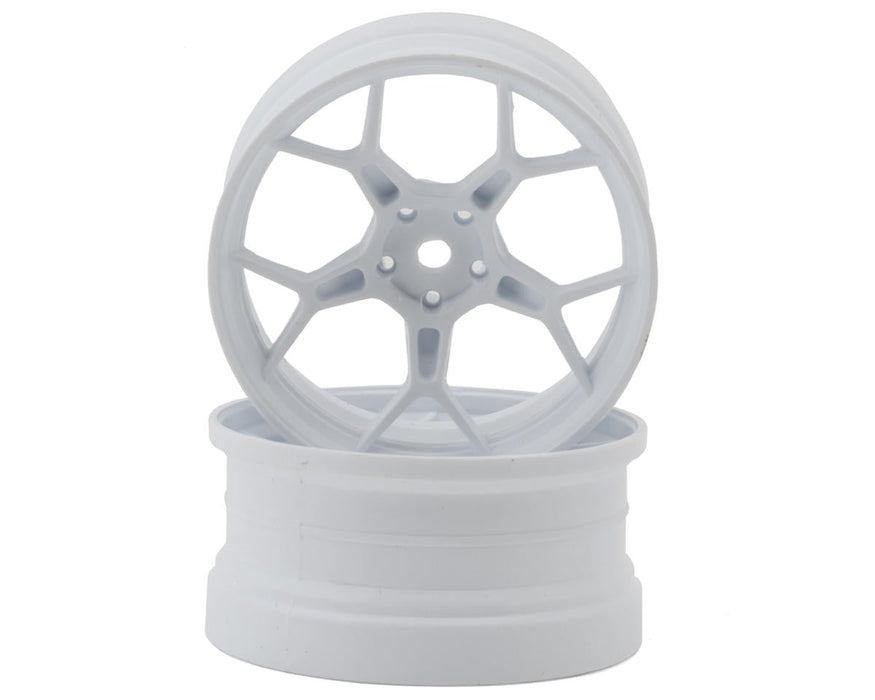 DS Racing Feathery Split Spoke Drift Wheels (White) (2)