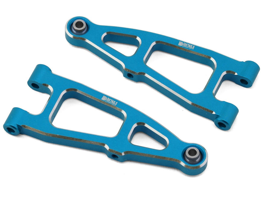 Hobby Details Arrma® Granite™ Grom Machined Aluminum Front Lower Arms (Blue) (2)