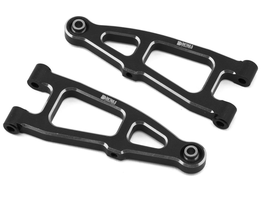 Hobby Details Arrma® Granite Grom Machined Aluminum Front Lower Arms (Black) (2)
