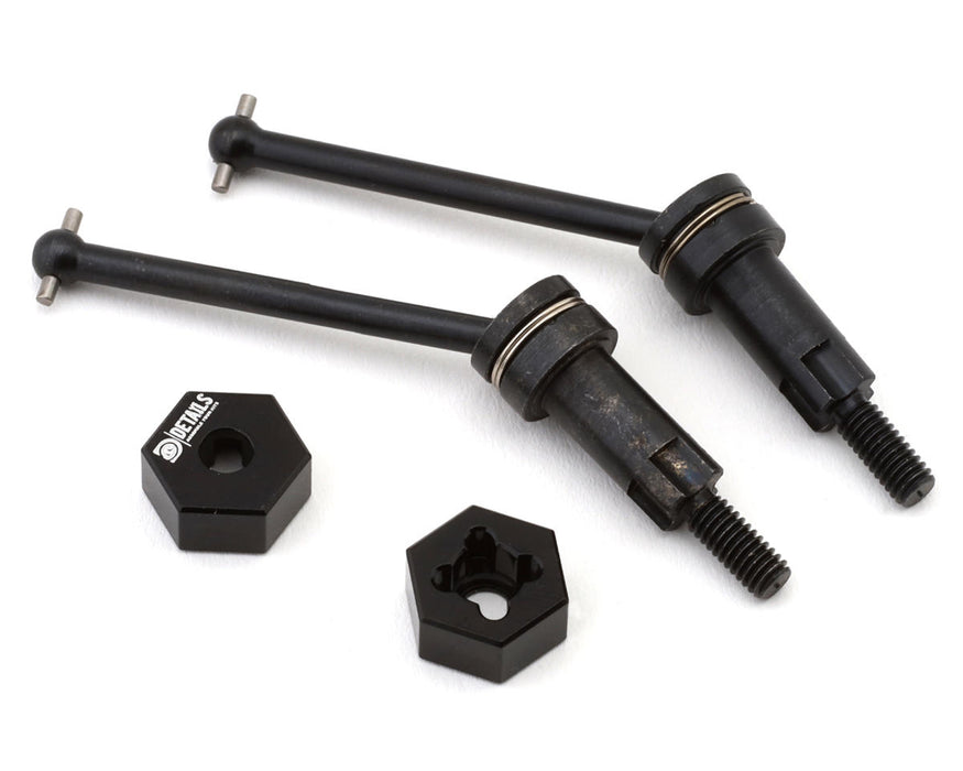 Hobby Details Metal Rear CVD Drive Shaft Set For 1/16 Arrma® Mojave Grom (2)