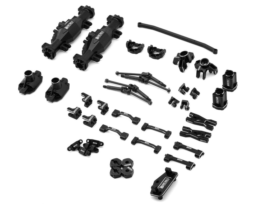 Hobby Details Losi Mini LMT Aluminum & Steel Upgrade Combo Set (Black)