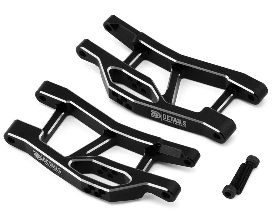 Hobby Details 7075 Aluminum Front Lower Arm Set for Traxxas® Mini Maxx® (Black)