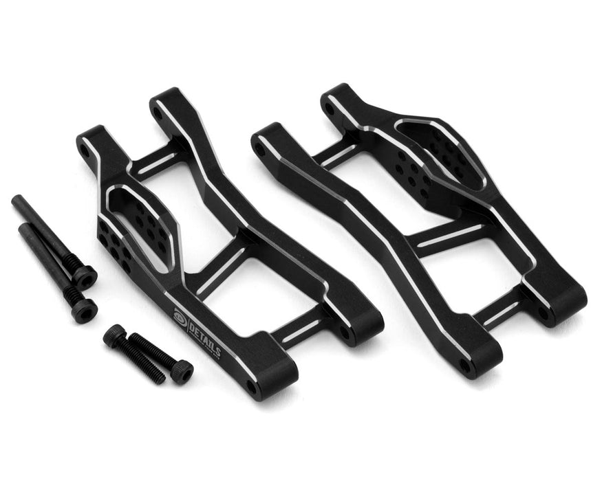 Hobby Details 7075 Aluminum Rear Lower Arm Set for Traxxas® Mini Maxx® (Black)
