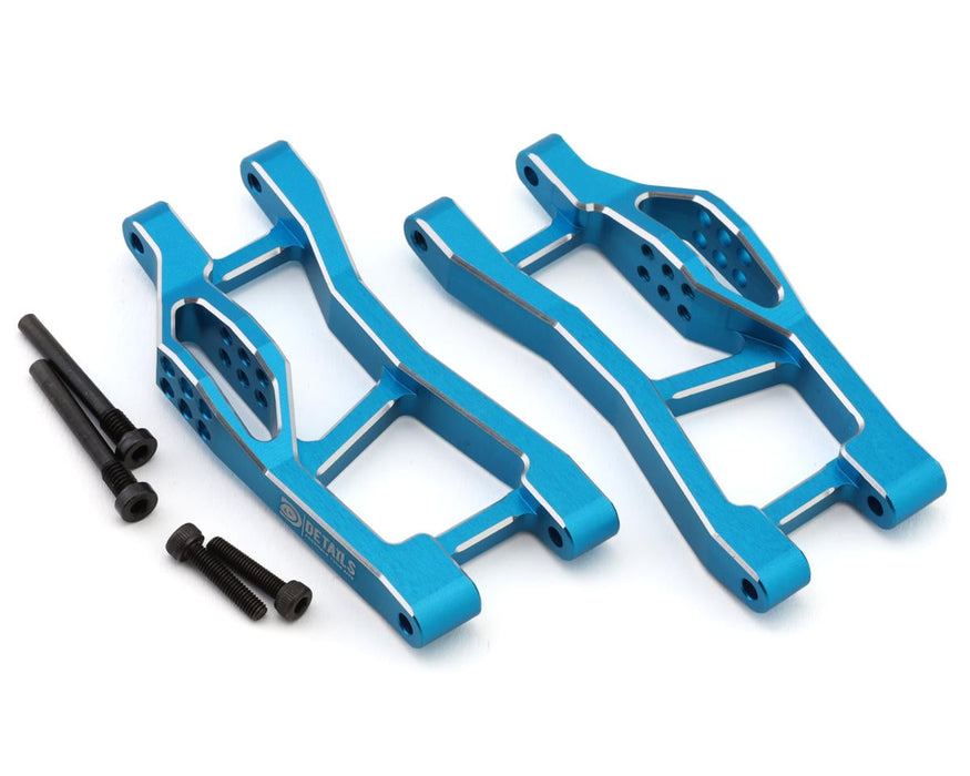 Hobby Details 7075 Aluminum Rear Lower Arm Set for Traxxas® Mini Maxx® (Blue)