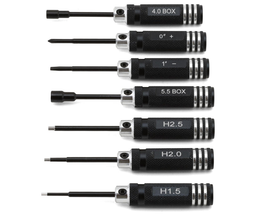 Hobby Details Galvanized Hex & Nut Driver Tool Set (Black) (7)