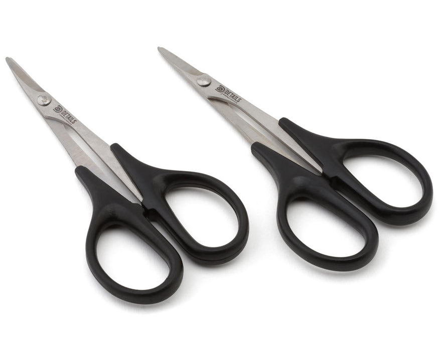Hobby Details HSS Curved & Straight Lexan Body Scissor Set