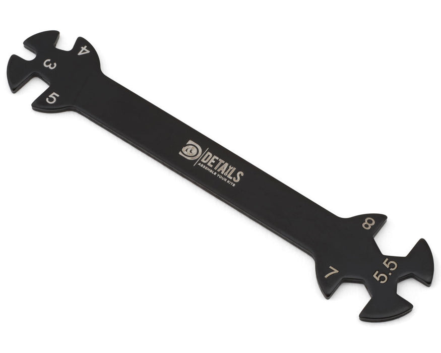 Hobby Details Steel Turnbuckle Box Wrench (3, 4, 5, 5.5, 7 & 8mm)
