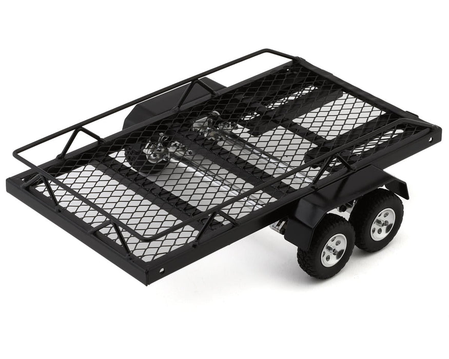Hobby Details 1/24 Mini Aluminum Dual Axle Scale Trailer (31x17x6.5cm)