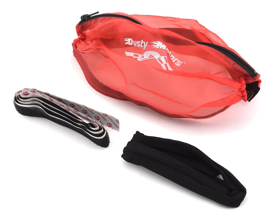 Dusty Motors Protection Cover for Traxxas Rustler/Bandit (Red)