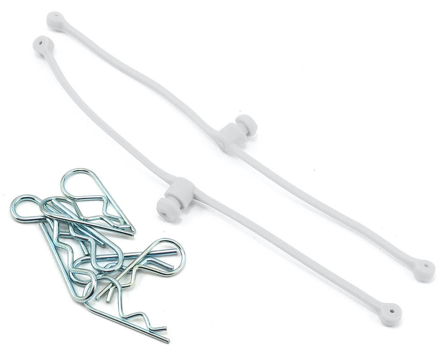 DuBro Body Klip Retainers w/Body Clips (White)
