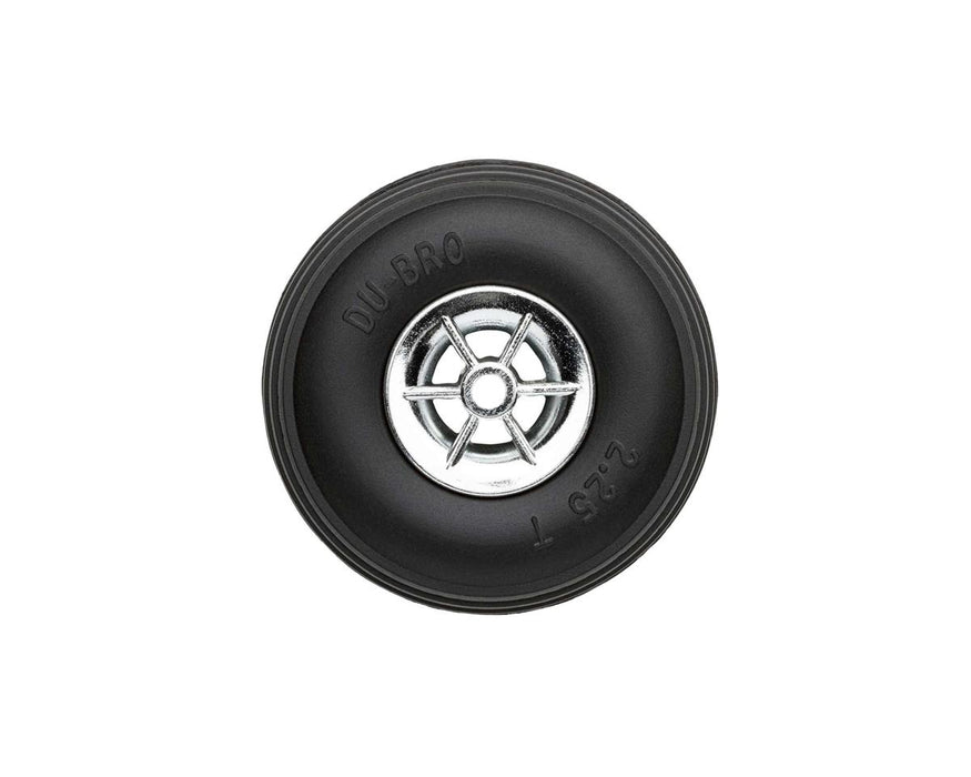 DuBro 2-1/4" Treaded Chrome Wheels (2)