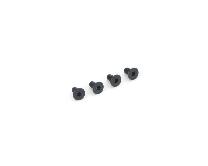 DuBro 3x6mm Flat Head Socket Screws (4)