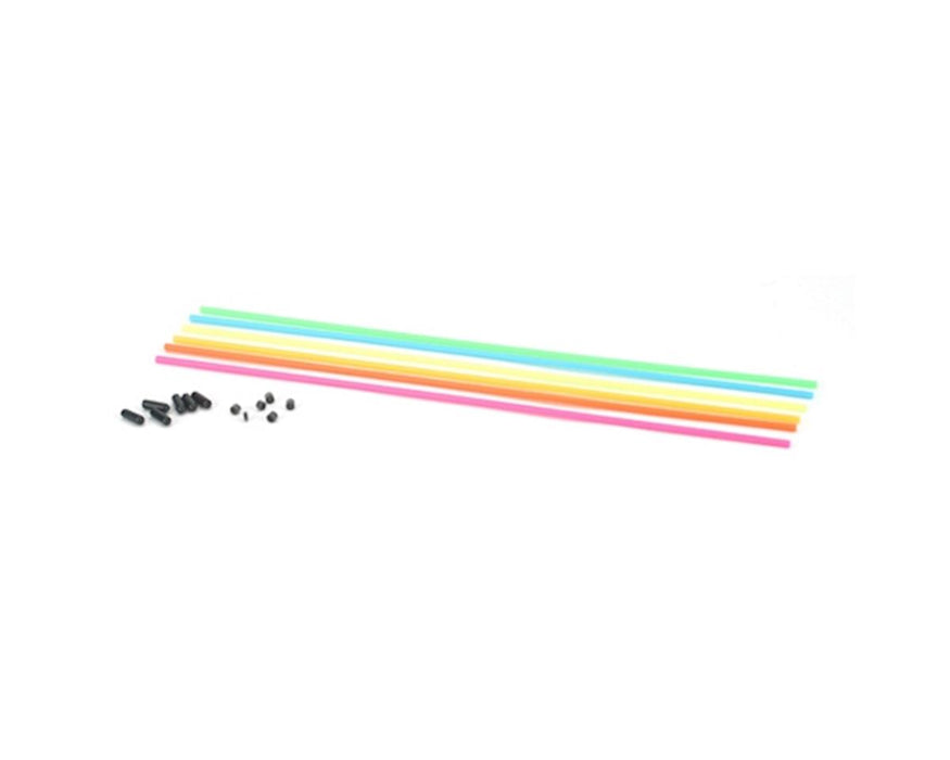 DuBro Antenna Tube Assortment with Caps, Neon
