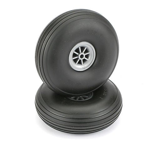 Du-Bro 3-1/2" Dia. Treaded Surface Wheels (2)