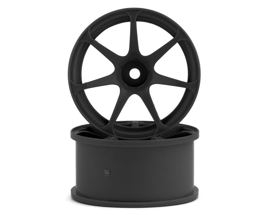 Mikuni AVS Model T7 7-Spoke Drift Wheels (Black) (2) (7mm Offset)