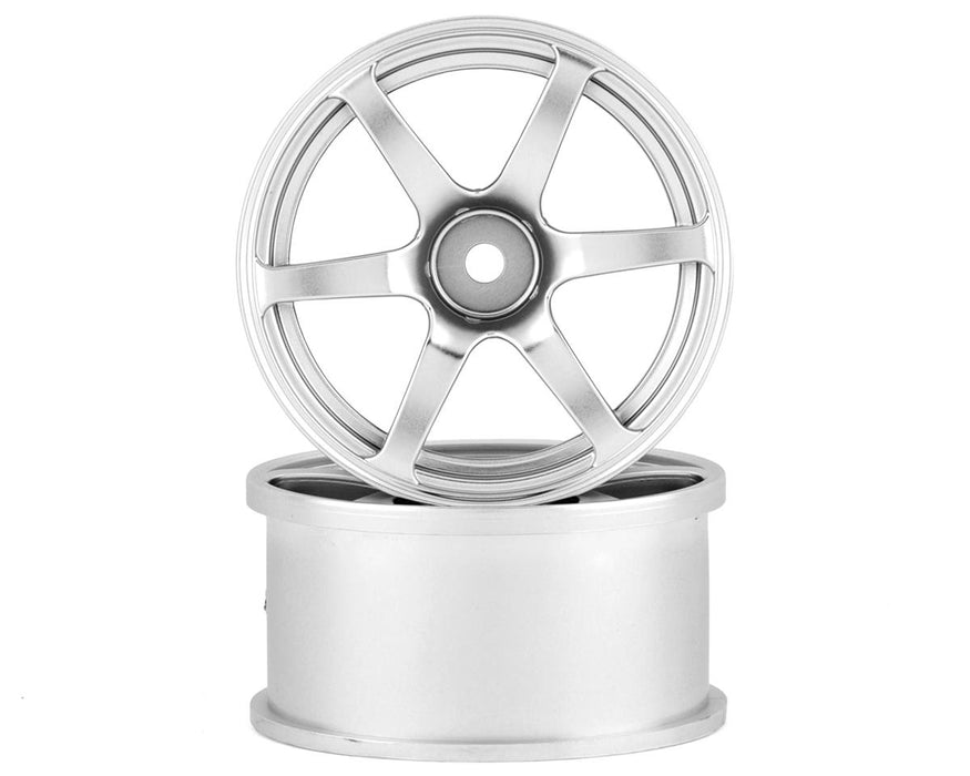Mikuni AVS Model T6 6-Spoke Drift Wheel (Chrome Silver) (2) (5mm Offset)