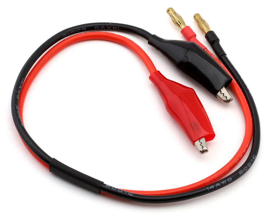 EcoPower Heavy Duty Charge Lead (Alligator Clips to 4mm Banana Plugs) (14awg)