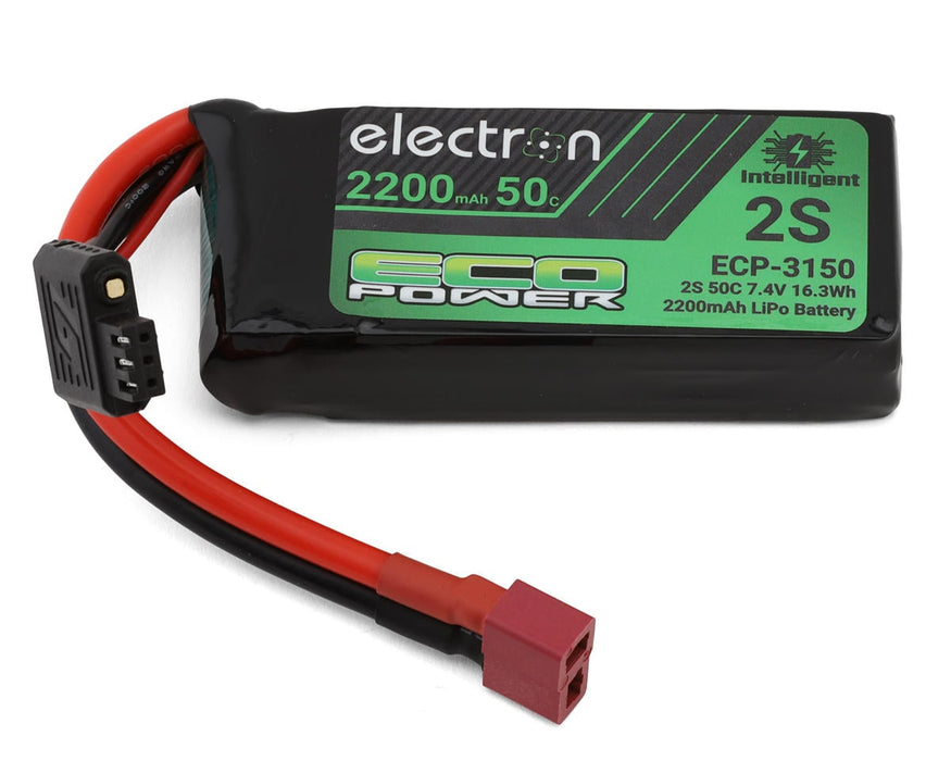 EcoPower "Electron" 2S 50C Intelligent LiPo Battery w/T-Style Connector