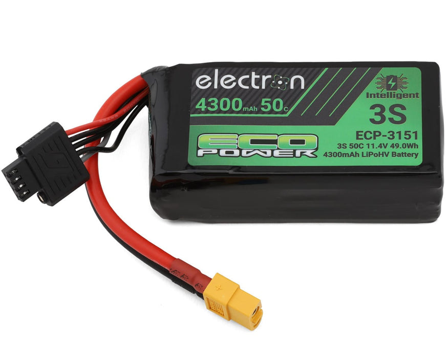 EcoPower "Electron" 3S 50C Intelligent LiHV Battery w/XT60 Connector