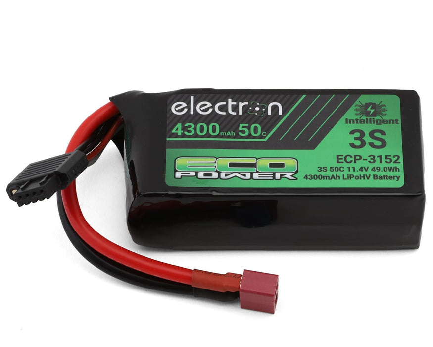 EcoPower "Electron" 3S 50C Intelligent LiHV Battery w/T-Style Connector
