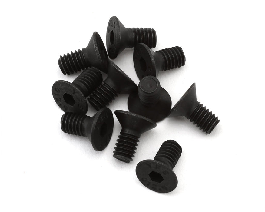 EcoPower 4mm "High Strength" Steel Flat Head Screws (10) (4x8mm)