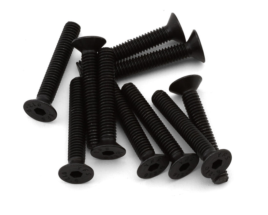 EcoPower 4mm "High Strength" Steel Flat Head Screws (10) (4x25mm)