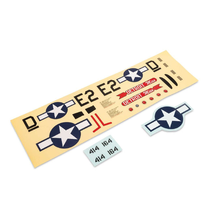 E-Flite Decal Sheet: UMX P-51 "Detroit Miss"