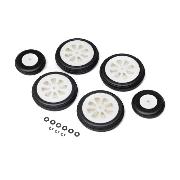 E-Flite Wheel Set: Airbus A320neo 1.5m Airliner 64mm EDF Jet