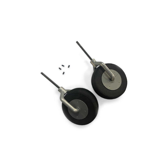E-Flite Main Gear Struts w/Wheels (pair): Beechcraft D18