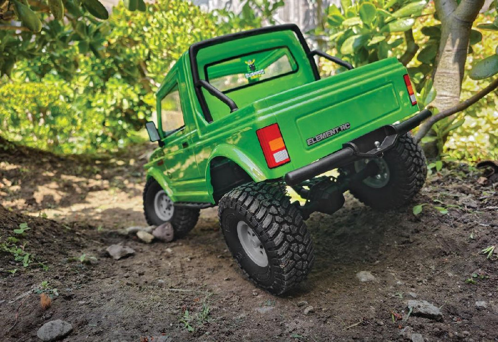 Element RC Enduro Bushido Trail Truck 4X4 RTR 1/10 Rock Crawler (vert) avec radio 2,4 GHz