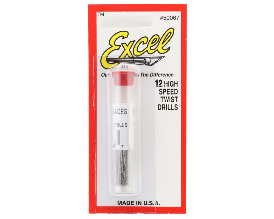 Excel High-Speed Twist Drill Bit Set (12) (#67)
