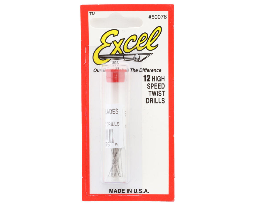 Excel High-Speed Twist Drill Bit Set (12) (#76)