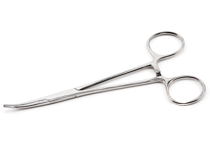 Excel Stainless Steel Curved Nose Hemostat (5")