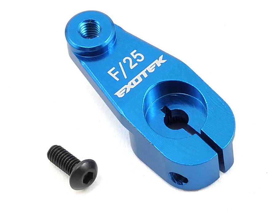 Exotek AE Aluminum HD Servo Horn (Blue) (25T - Futaba/Savox/ProTek)