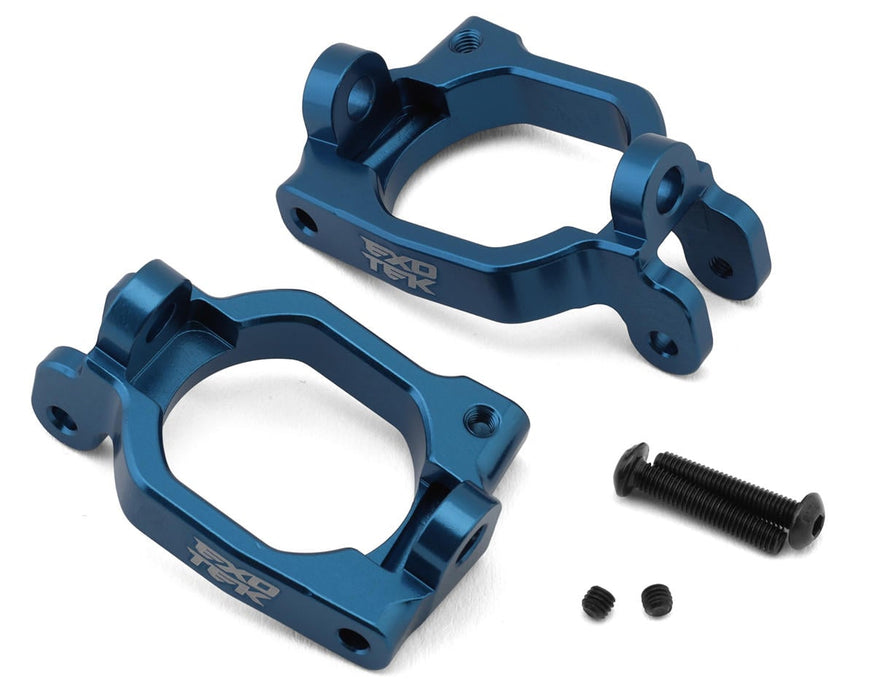 Exotek Team Associated MT10/Pro4 SC10 Aluminum HD Caster Hubs (Blue) (2)