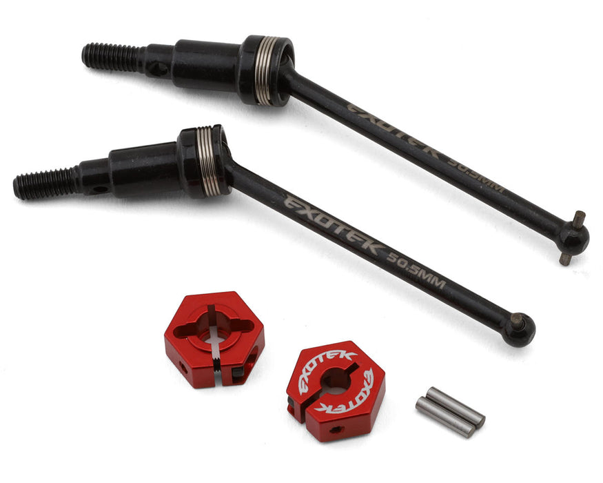 Exotek Arrma Grom Rear Steel CVD Driveshafts w/Aluminum Hex Adapters