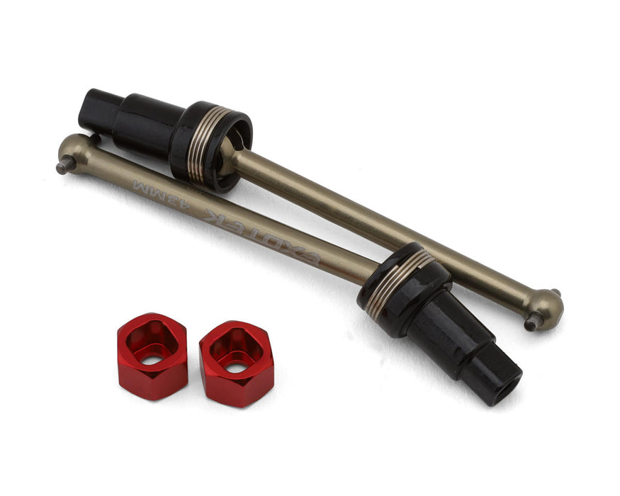 Exotek Losi® NASCAR Steel Front CVD Driveshaft & Hex Set (43mm)