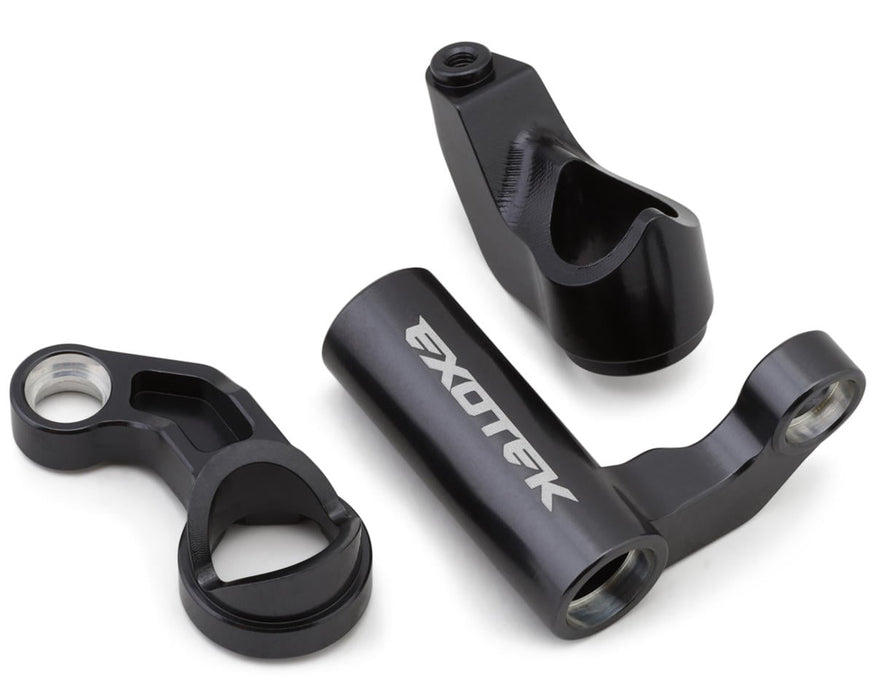 Exotek Tekno EB48/NB48 2.2 Aluminum HD Steering Bellcrank Set (Gunmetal)