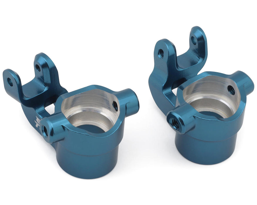 Exotek Associated Rival MT8 Aluminum HD Steering Knuckles (Blue) (2)