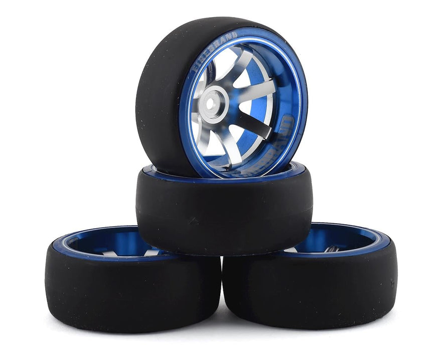 Firebrand RC Aluminum Defstar D2M12 Pre-Mounted Slick Drift Tires (4)