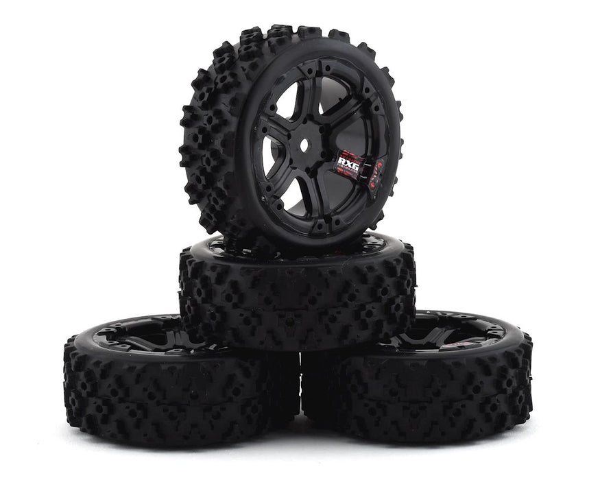 Firebrand RC SnakeEye RXG3 Gymkhana Pre-Mounted Rally Tires (4) (Black)