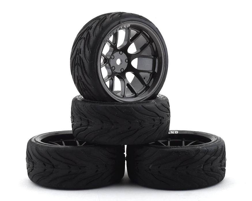 Firebrand RC Hypernova RT9 Pre-Mounted On-Road Tires (4) (Gun Metal)