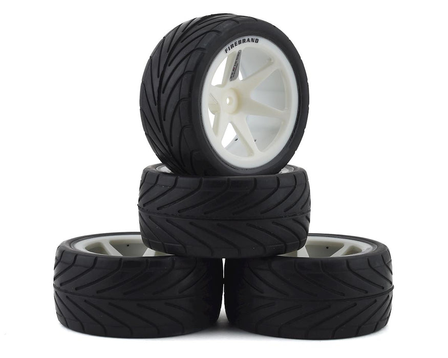 Firebrand RC Neo RT Wide 2.2 Pre-Mounted On-Road Tires (4) (White)