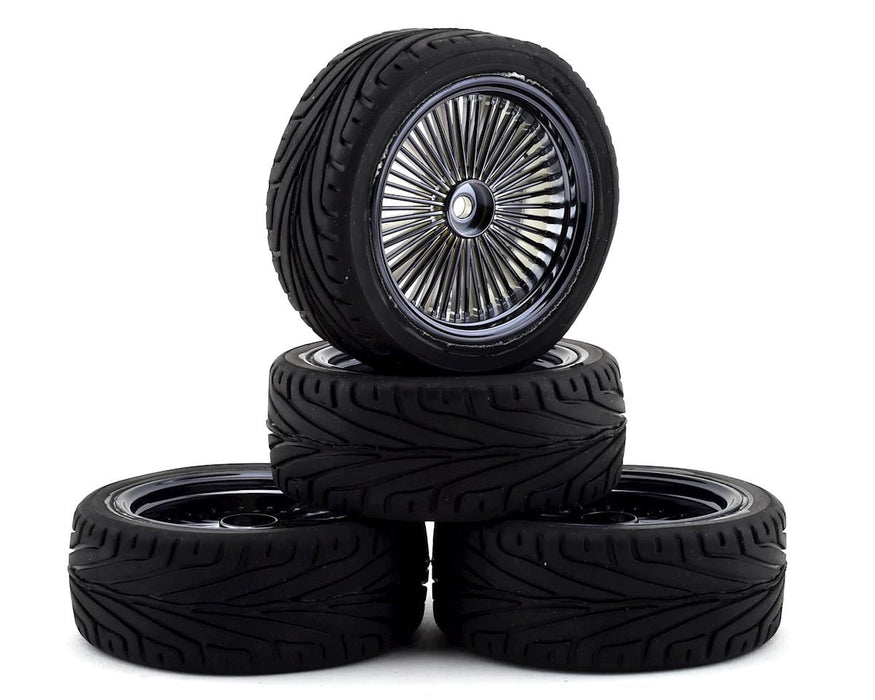 Firebrand RC OG RT3 Pre-Mounted On-Road Tires (4) (Smoke Chrome)
