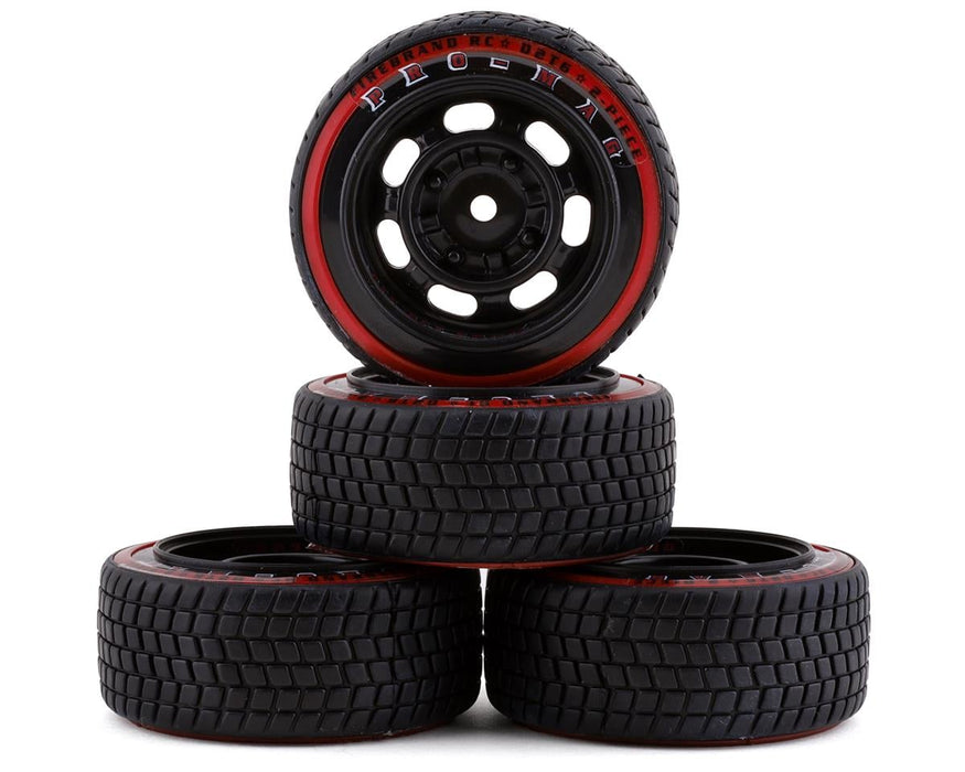 Firebrand RC Promag 15-D2T Pre-Mounted Drift Tires (Red) (4)
